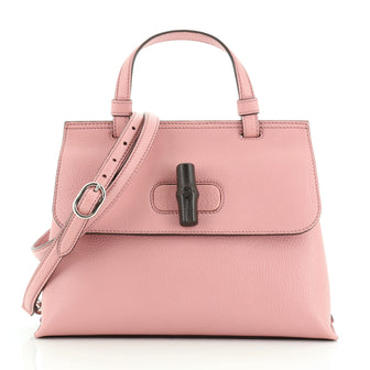 Gucci Bamboo Daily Top Handle Bag Leather Small