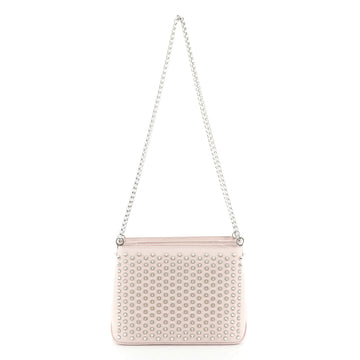 Christian Louboutin Triloubi Chain Bag Spiked Leather Small