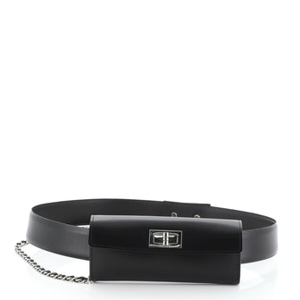 Chanel Vintage Chain Mademoiselle Belt Bag Calfskin 