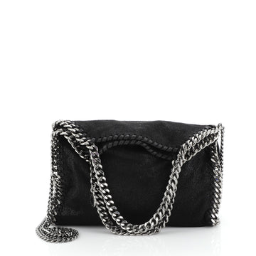 Stella McCartney Falabella Fold Over Crossbody Bag Shaggy Deer Mini
