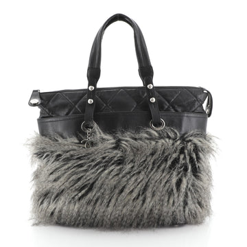 Chanel Fantasy Fur Tote Faux Fur with Leather Medium