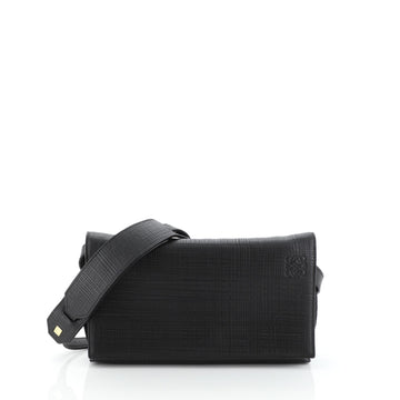 Loewe T Flap Crossbody Bag Textured Leather Small