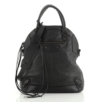 Balenciaga Convertible Dome Bag Classic Studs Leather 