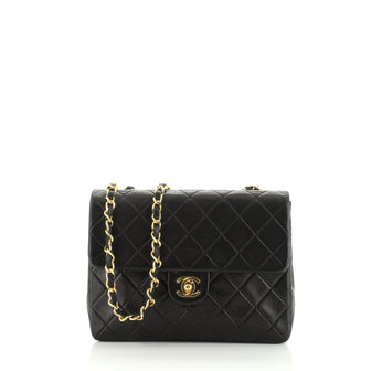 Chanel Vintage Square Classic Flap Bag Quilted Lambskin Small