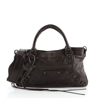 Balenciaga First Classic Studs Bag Leather 