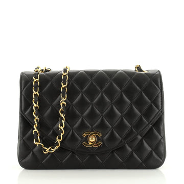 Chanel Vintage CC Chain Flap Bag Quilted Lambskin Small