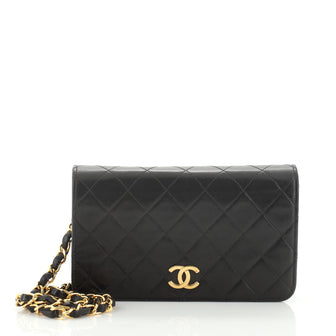 Chanel Vintage 3 Way Full Flap Bag Quilted Lambskin Mini