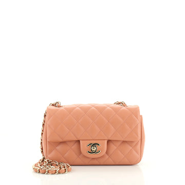 Chanel Classic Single Flap Bag Quilted Lambskin Mini