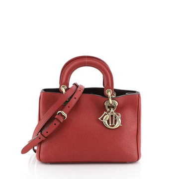 Christian Dior Diorissimo Tote Pebbled Leather Mini