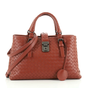 Bottega Veneta Roma Handbag Intrecciato Nappa Small