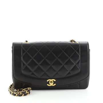 Chanel Vintage Diana Flap Bag Quilted Lambskin Medium