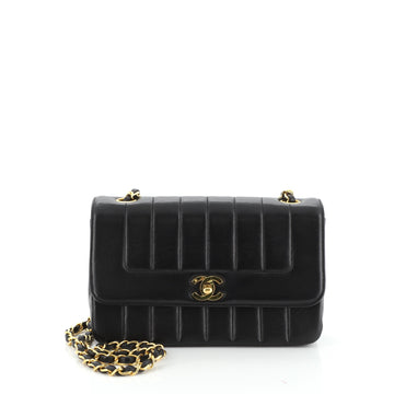 Chanel Vintage Flap Bag Vertical Quilt Lambskin Small