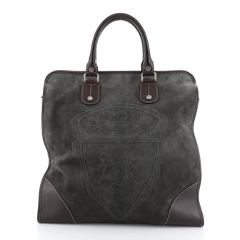 Gucci Crest Tote Suede Large