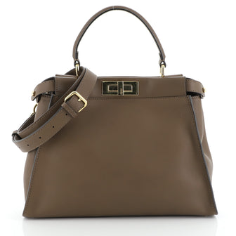 Fendi Peekaboo Bag Rigid Leather Regular