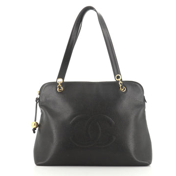 Chanel Vintage Timeless Zip Satchel Caviar Large