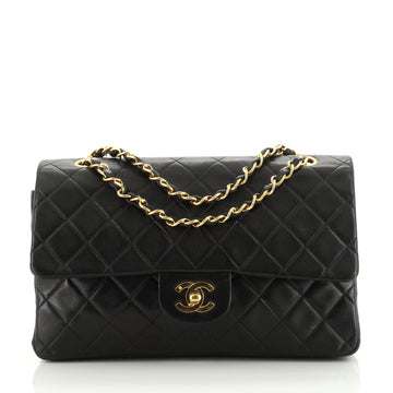 Chanel Vintage Classic Double Flap Bag Quilted Lambskin Medium