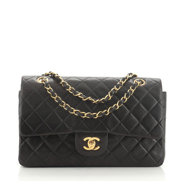 Chanel Vintage Classic Double Flap Bag Quilted Lambskin Medium