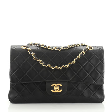 Chanel Vintage Classic Double Flap Bag Quilted Lambskin Medium