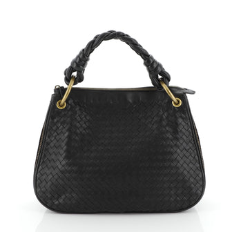 Bottega Veneta Braided Triple Chain Compartment Hobo Intrecciato Nappa Medium
