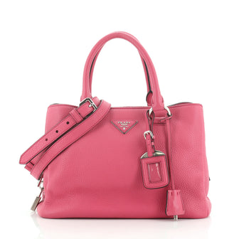 Prada Zip Around Convertible Tote Vitello Daino Medium