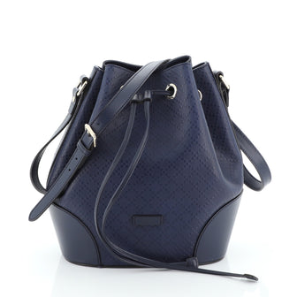 Gucci Bright Bucket Bag Diamante Leather Large