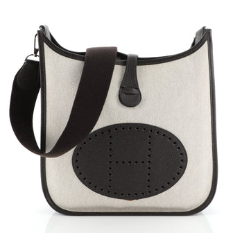Hermes Evelyne Crossbody Gen II Toile and Leather PM