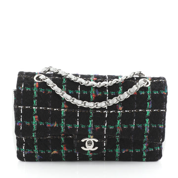 Chanel Classic Double Flap Bag Quilted Tweed Medium