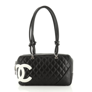 Chanel Cambon Bowler Bag Quilted Leather Medium