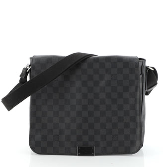 Louis Vuitton, Bags, Louis Vuitton District Nm Messenger Bag Damier  Graphite Mm Black