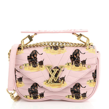 Louis Vuitton New Wave Chain Bag Limited Edition Printed Quilted Leather PM