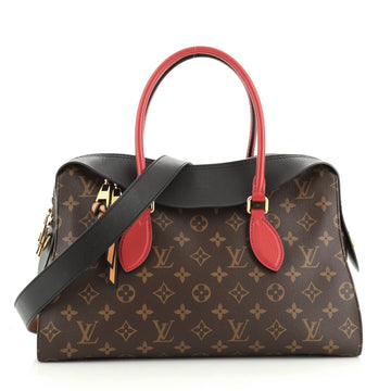 Louis Vuitton Tuileries Handbag Monogram Canvas with Leather 