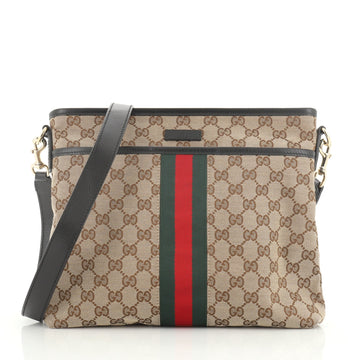 Gucci Web Messenger Bag GG Canvas Medium