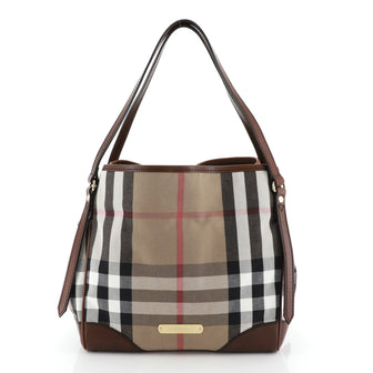 Burberry Canterbury Tote House Check Canvas Small