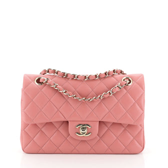 Chanel Classic Double Flap Bag Quilted Caviar Small Pink 477516