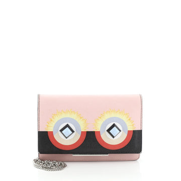 Fendi Hypnoteyes Wallet on Chain Embellished Leather 