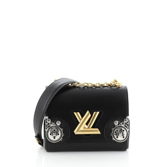 Louis Vuitton Twist Handbag Embellished Calfskin PM