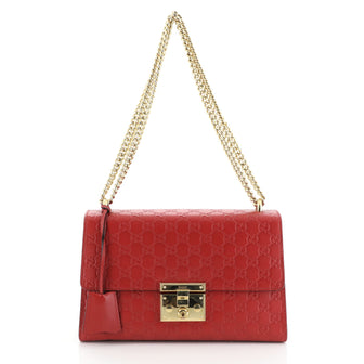 Gucci Padlock Shoulder Bag Guccissima Leather Medium