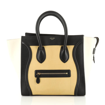 Celine Tricolor Luggage Bag Leather Mini
