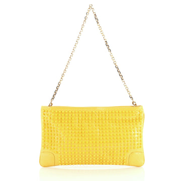 Christian Louboutin Loubiposh Clutch Spiked Patent 