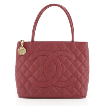 Chanel Medallion Tote Quilted Caviar 