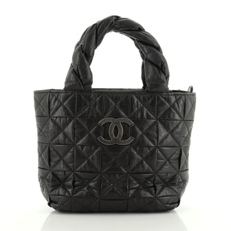 Origami Tote Quilted Aged Calfskin Small