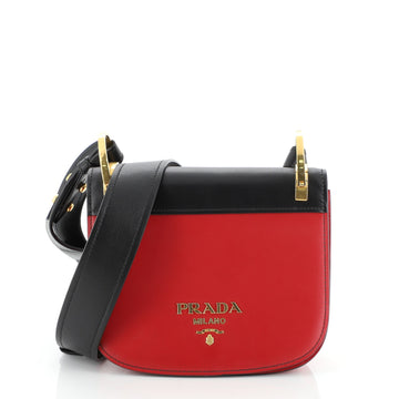 Prada Pionniere Saddle Crossbody Bag City Calfskin Small