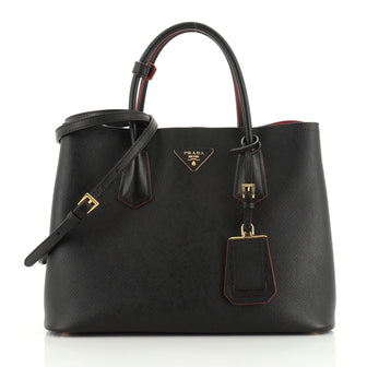 Prada Cuir Double Tote Saffiano Leather Medium