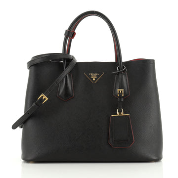 Prada Cuir Double Tote Saffiano Leather Medium