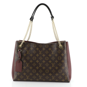 Louis Vuitton Surene Handbag Monogram Canvas with Leather MM