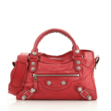 Balenciaga City Giant Studs Bag Leather Medium