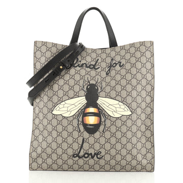 Gucci Convertible Soft Open Tote Printed GG Coated Canvas Tall