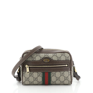 Gucci Ophidia Shoulder Bag GG Coated Canvas Mini