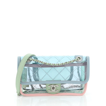 Chanel Coco Splash Flap Bag Quilted PVC With Lambskin Medium