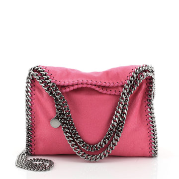 Stella McCartney Falabella Fold Over Crossbody Bag Shaggy Deer Mini